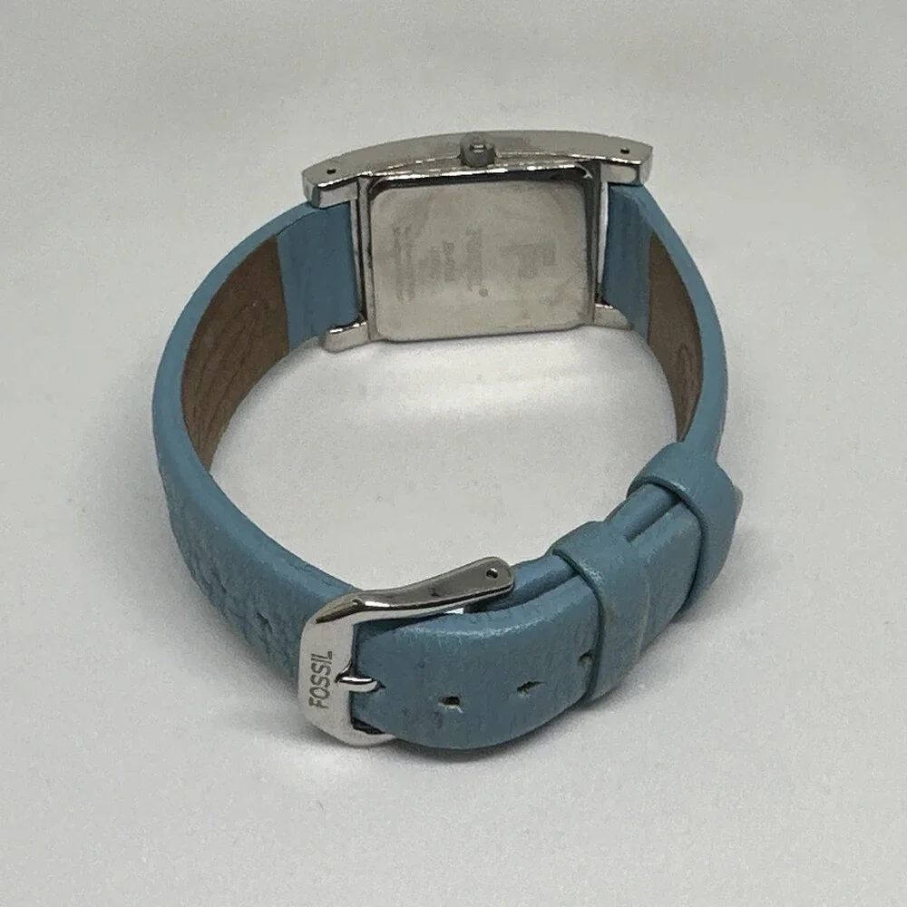 Fossil ES9756 Women's Blue Leather Straps Analog Dial Quartz Wristwatch HME742